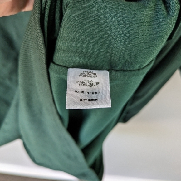 Remi x Revolve Dress Women's 1X Green Forest Lori Midi Plus Cutout Rib Bodycon  - Picture 7 of 9